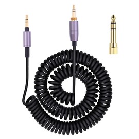 Puiixur Replacement ATH-M50xBT Audio Cable Compatible with Audio Technica ATH-M50xBT2, ATH-SR50BT, ATH-ANC9, ATH-ANC7B, ATH-SR5BTBK, for Sony WH-1000XM5, MDR-950BT, 3.5mm Aux Cord with 6.35mm Adapter