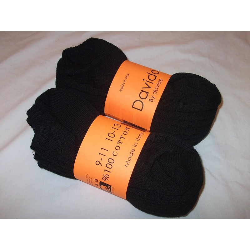 davido Mens socks Ankle low cut made in Italy 100%