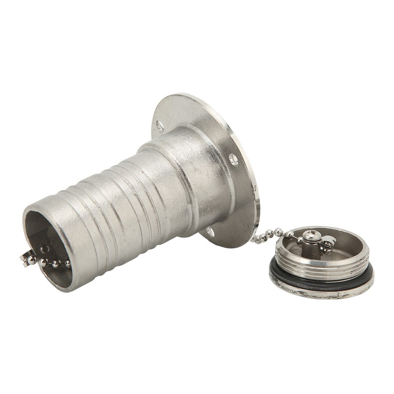 Marine Boat Deck Filler with Keyless Cap Stainless Steel Mirror