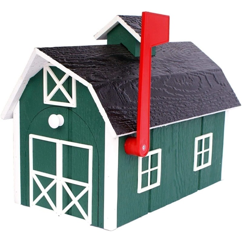 AmishToyBox.com AmishToyBox.co - Forest Green with White Trim