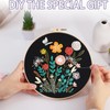 MA3TY 3PCS Embroidery Kit for Beginners, Cross Stitch DIY Craft