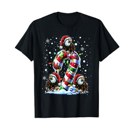 Three Santa Eagles On Candy Cane Christmas Kids Toddler T-Shirt