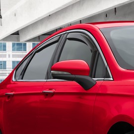 Voron Glass in-Channel Extra Durable Rain Guards for Ford Fusion 2013-2020, Window Deflectors, Vent Window Visors, 4 Pieces - 220180