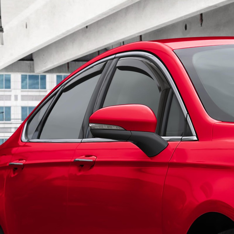 Voron Glass in-Channel Extra Durable Rain Guards for Ford Fusion