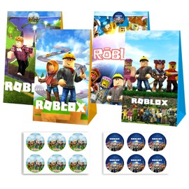 12 Pcs Game Party Bags for Boys Girls, Game Birthday Gift Party Bags for Kids, Game Birthday Party Supplies for Boys Girls