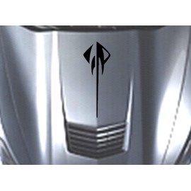 Clausen's World Stingray Hood Decal Vinyl Graphics 28 Inch Racing Stripes, Fits Chevy Corvette C7, Black