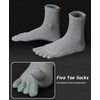 ZFSOCK Toe Socks Men's Cotton Five Finger Socks Men Colourful