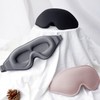 Blackout eye mask sleep memory foam blindfold stereoscopic sound sleep black 10ea