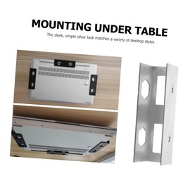 Operitacx 3pcs Under Desk Laptop Mounts Sturdy Metal Laptop Holder Bracket for Office Home and Study Space Saving Design for Secure and Stable Support Lightweight and Durable