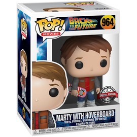 Pop Tees! Back to The Future Includes Adult T-Shirt XL and Vinyl Figure Marty McFly & Hoverboard