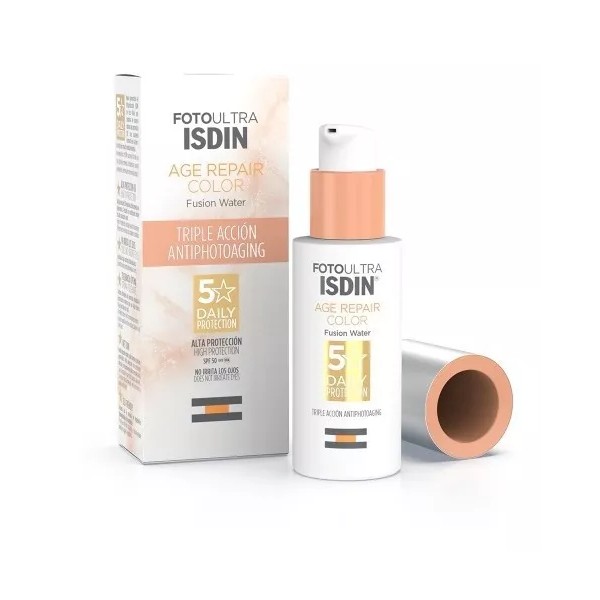Isdin Fotoultra Age Repair Color Fusion Water  Spf 50, 50 Ml