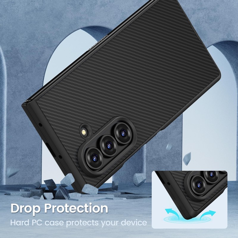 Maxdara for Z Fold 8 Ultra Case with Magnetic, Carbon