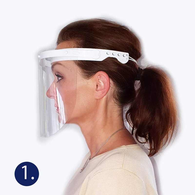 OceanSocks - Foldable Face Shield, Anti-Bacterial, for Better Breathing, Anti-Spit
