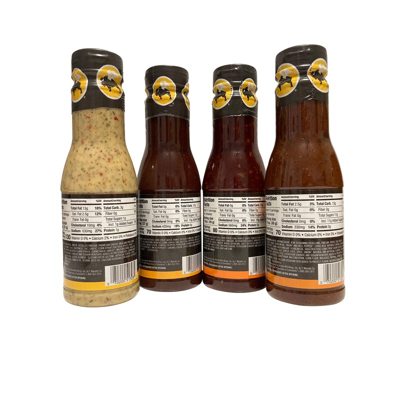 Buffalo Wild Wings Sauce Variety Sampler Bundle - Parmesan Garlic,