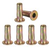 Awclub 1/4-20 Multi-Grip Rivet Nuts, 6pcs Pre-Bulbed Shank Flat Head