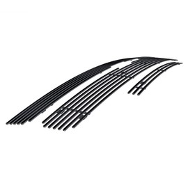 APS Premium Stainless Steel Black 8x6 Horizontal Billet Grille Grill Insert Combo Compatible with Chevy Silverado 2500HD 3500 HD 2007 2008 2009 2010 Main Upper Top Bumper N19-J40876C