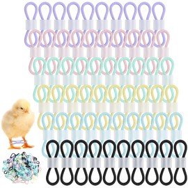 Patelai 100 Sets Baby Chick Leg Bands Splay Hobble Brace Adjustable Poultry Leg Bands for Newborn Chick Bird Quails Ducks of 1 to 3 Days Newly Hatched