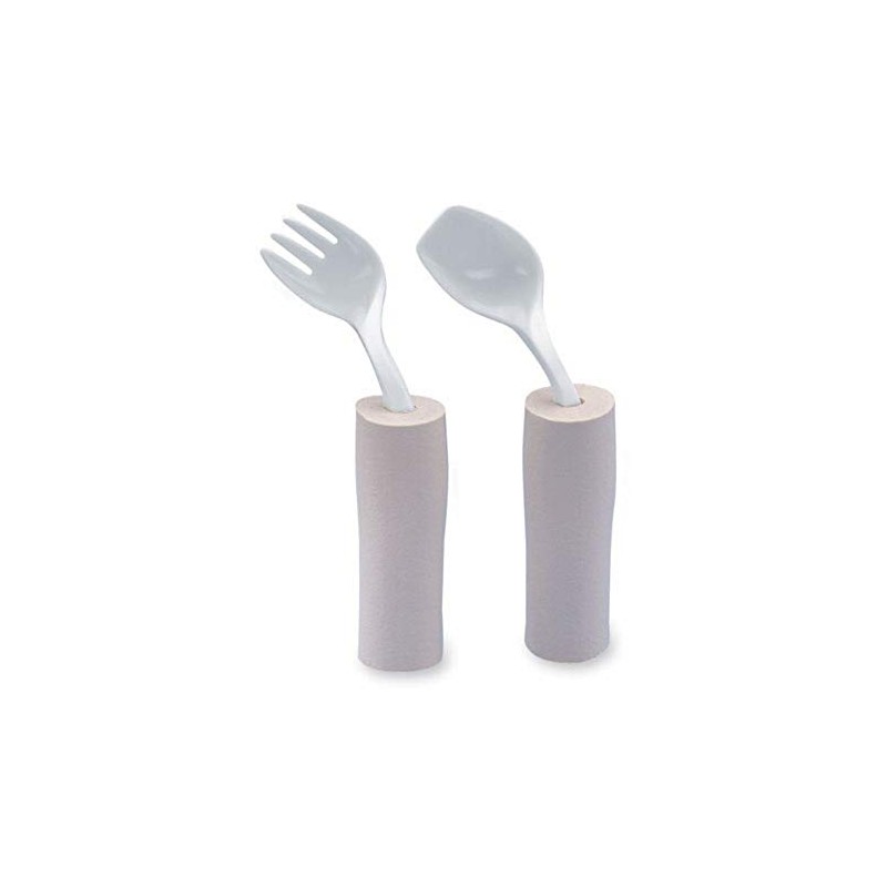 SP Ableware Easy Grip Cutlery Curved Pediatric Fork and Spoon