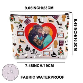 JNIAP OFMD TV Show Tote Bag Stede And Edward Gifts OFMD Merch Pirate Comedy TV Show Gift OFMD Gifts (Been Sketched mb)