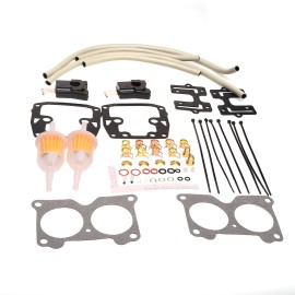 lan271982 2 Pack Carb Rebuild Kits for Johnson Evinrude V4 85 88 90 100 115 125 135 145 HP
