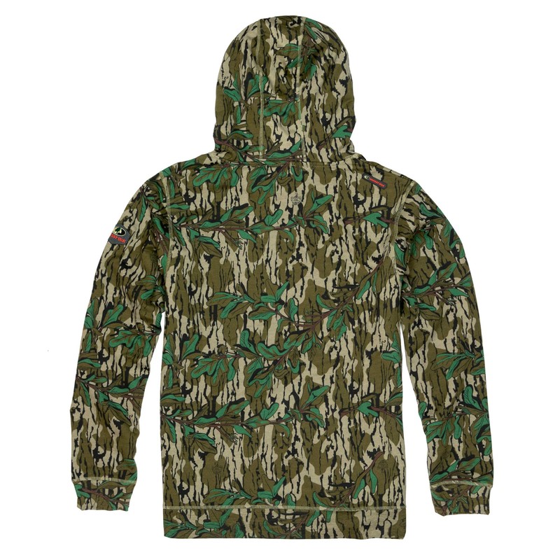 Mossy Oak Camo Men Hunting Hoodies Vintage, Greenleaf, XX-Large