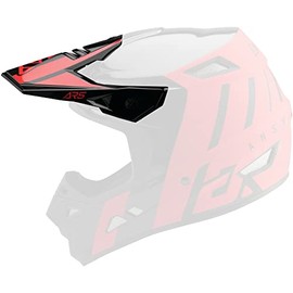 Answer Racing 447099 Helmet Replacement Parts: AR5 Crypto Visor, Black/Red