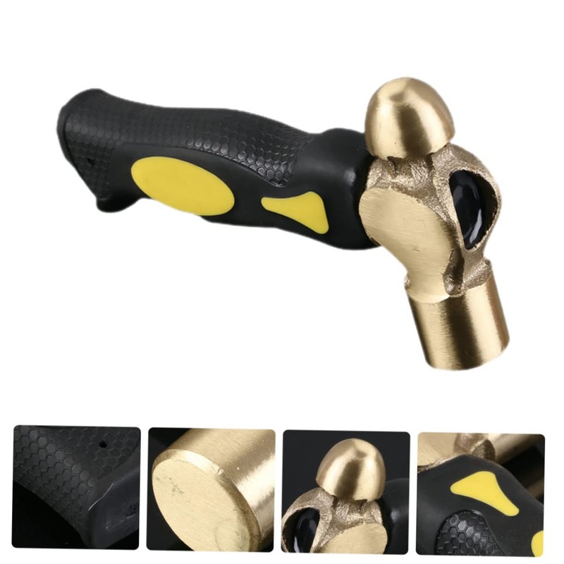 LALAFINA Mini Round Head Brass Hammer Stamping and Chiseling Tool