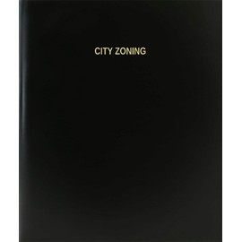 BookFactory City Zoning Log Book/Journal/Logbook - 120 Page, 8.5''x11'', Black Hardbound (XLog-120-7CS-A-L-Black(City Zoning Log Book))