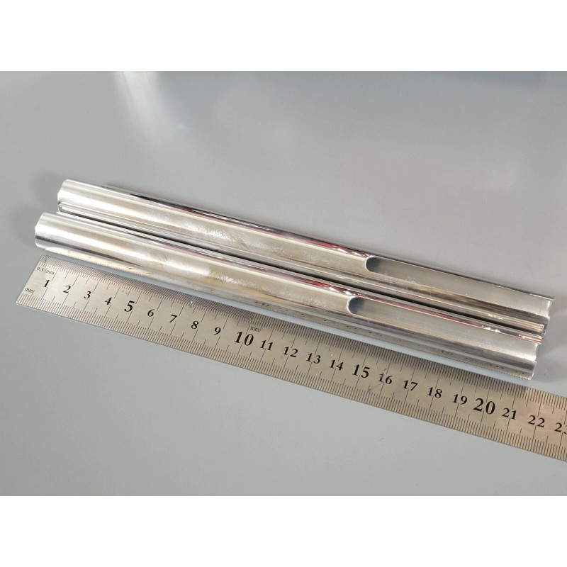 JP Garage New Aluminum Pair 21.5cm Long Exhaust Pipe Stack