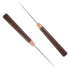 2 PCS Wood Handle Awl Tool, Leather Awl Punch Tool