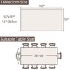 SIELUNO - Mantel rectangular con rayas de café, 55 x