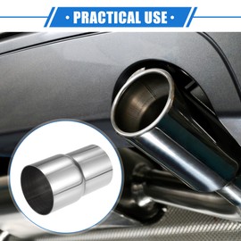 A ABSOPRO 2 pieces car exhaust pipe adapter plug reducer 2.5 inch - 2.26 inch inner diameter