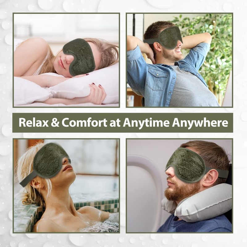 NEWGO Hot Eye Mask Cordless Cooling Eye Mask for Hot