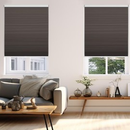 Changshade Blackout Blinds, Cordless Cellular Shades, Honeycomb Blackout Shades, Room Darkening Blinds, Pull Down Window Shades, Easy to Install Honeycomb Window Blinds, 52" W x 72" H, Taupe