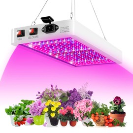 Kavolet 2000W LED Grow Light for Indoor Plants 312 LEDs Full Spectrum Veg and Bloom Dual Switch IP65 Waterproof Hanging Plant Growing Lamps for Seedlings Flowers Greenhouse