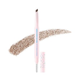 UNICORN GLOW Tri Tip Eyebrow Auto Pencil, 3 Brown - All-in-One Triangular Eye Brow Pencil | Long-Lasting Triangle Point Eyebrow Pencil with Built-in Spoolie 0.005 oz. / 0.14 g Korea