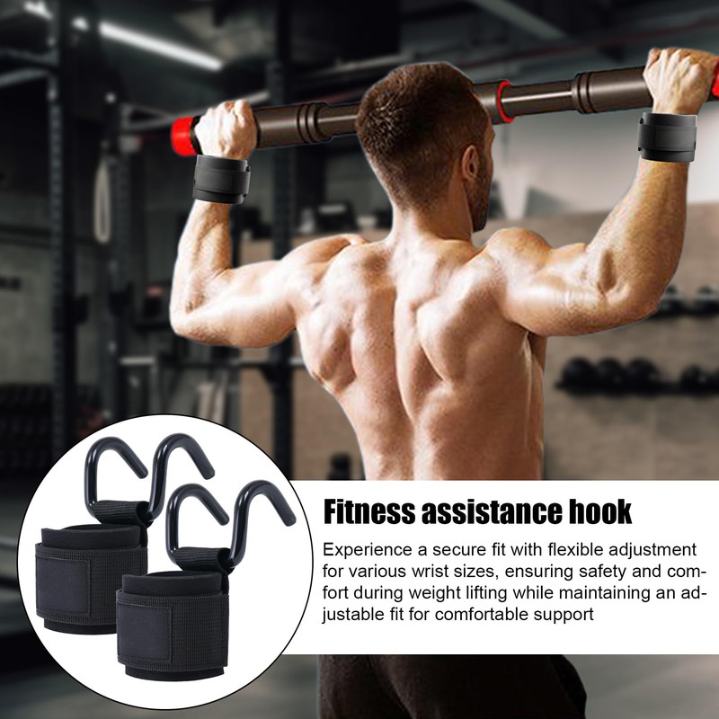 Wrist Hooks for Weightlifting | Multi-Functional Fitness Grip - Anti