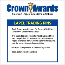 Crown Awards Level 4 Glitter Gymnastics Pin - Pink and Gold Gymnastics Lapel Pins Prime