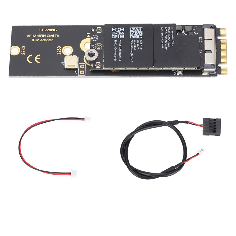 Card Adapter BCM94360CS WLAN Card to M.2 NVME SSD NGFF