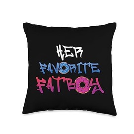 CharlIan Minds - Funny Food Lover Saying Her Favorite Food Cool Saying Foodie Lover Throw Pillow, 16x16, Multicolor