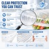 100PCS Disposable Elastic Stretch Food Covers, Reusable Plastic Bowl Covers