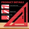 Carpenter Square 7 Inch Metal Squares Ruler Aluminum Alloy -