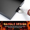 GCGOODS Fireplace Tray with Handles, Expandable Ember Holder Fireplace Pan