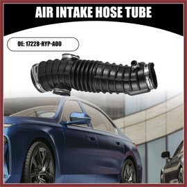 HEROFFIX Air Cleaner Intake Hose Tube with Clamps 17228-RYP-A00 - Car Engine Filter Air Intake Duct Hose Tube - for Honda Pilot 3.5L 2006-2008 Rubber Black - 1Pc Replace Parts