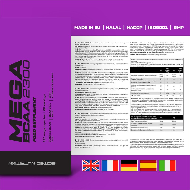 Scitec Nutrition Mega BCAA 2300 Essential Amino Acids 2:1:1 L-Leucine,