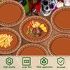 50Pcs Platos De Barro Mexicanos Mexican Fiesta Oval Paper Plates