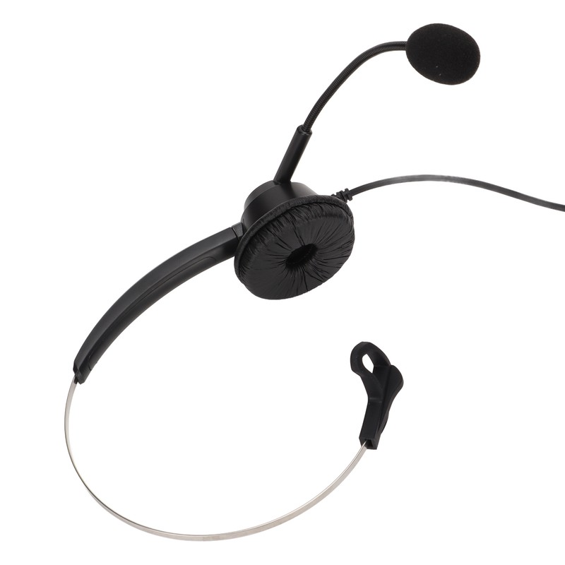 H360‑USB‑3 Telephone Headset Black Volume Adjustment Mute Single Sided Earphone