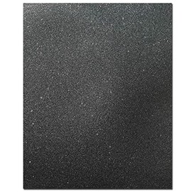 arkCRAFT 5 x A4 Premium Quality 160gsm Glitter Card Sheets (Black)