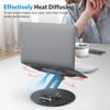 OMOTON Adjustable Laptop Stand with 360 Rotating Base, Ergonomic Laptop