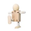 HSOMiD Cute Fidget Wood Robot Block Action Figures Model Theme,